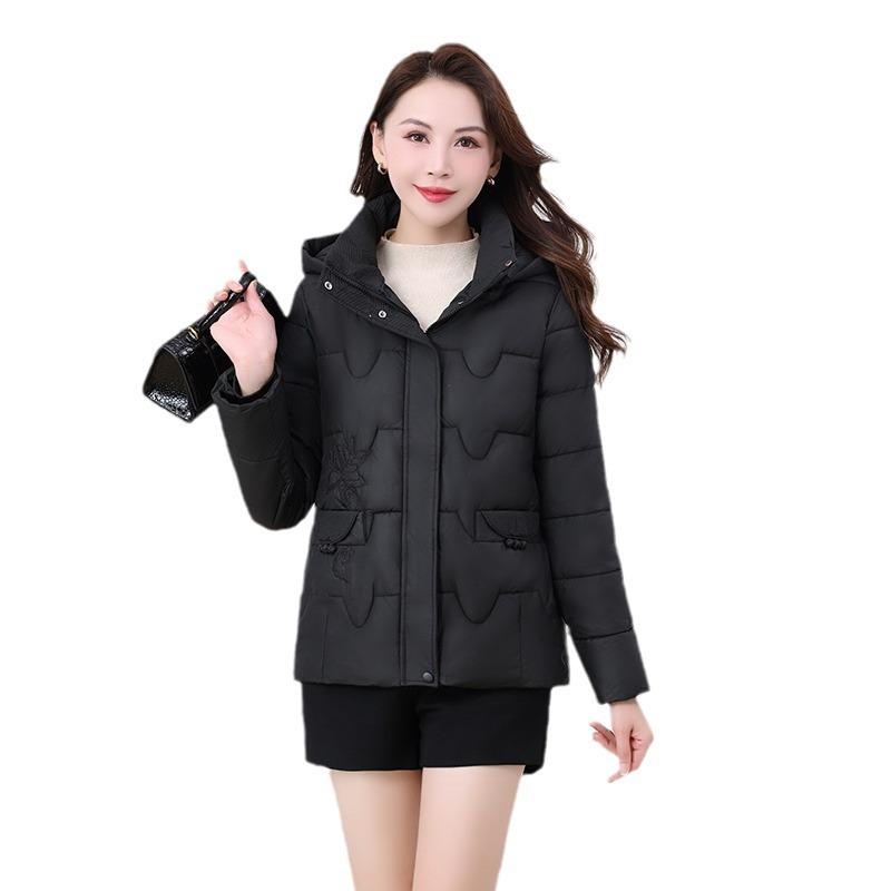 New Fall/Winter 2025 Hooded Bread Jacket Short Thickened Jacket for Cotton Women