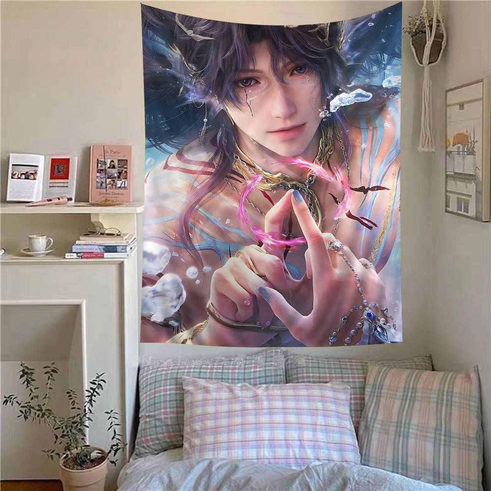 Game Cute Love And Deepspace Tapestry Art Printing Bohemian Wall Tapestries Mandala Decor Blanket