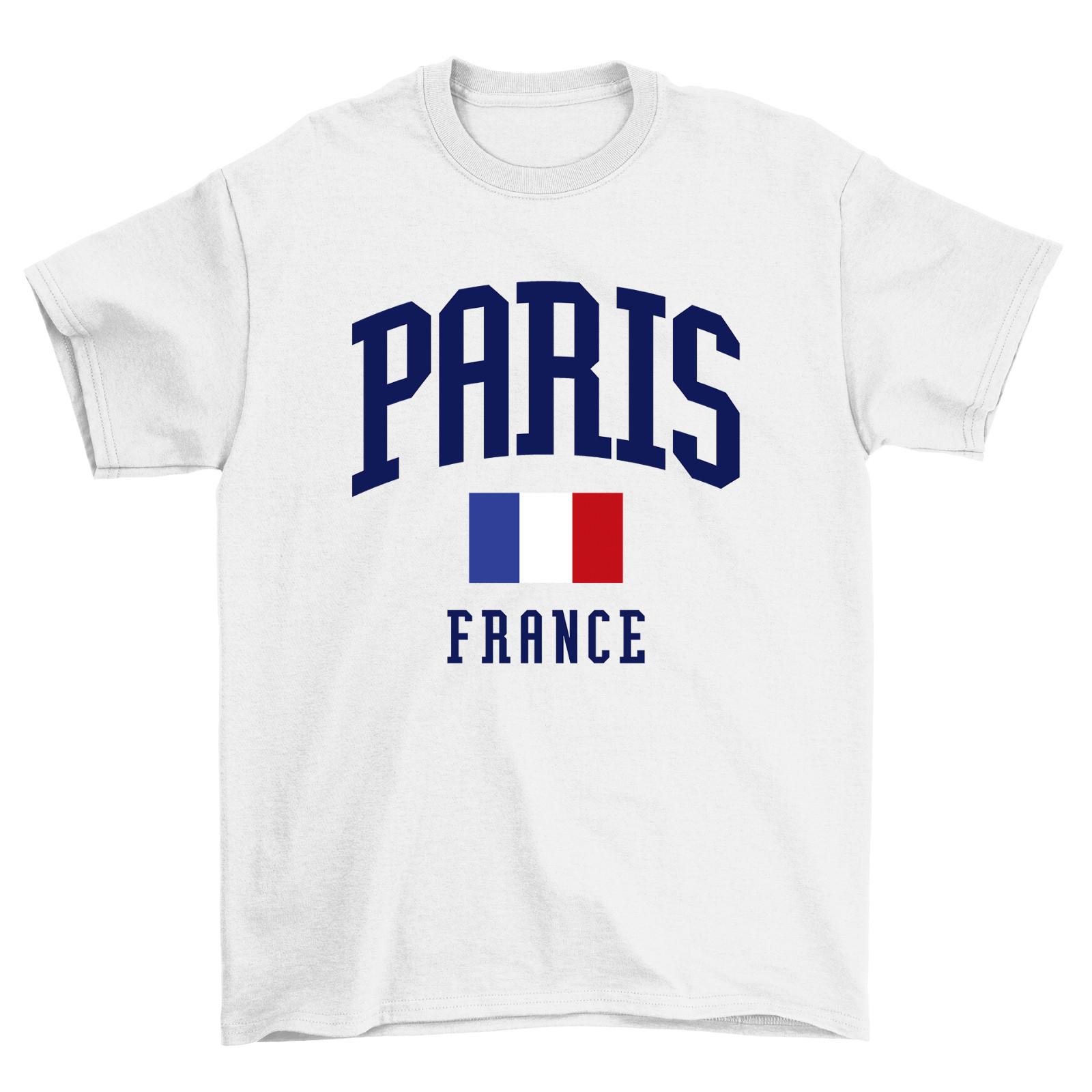 

PARIS France T-Shirt Mens Ladies Souvenir French Fashion Premium 5XL різнокольоровий