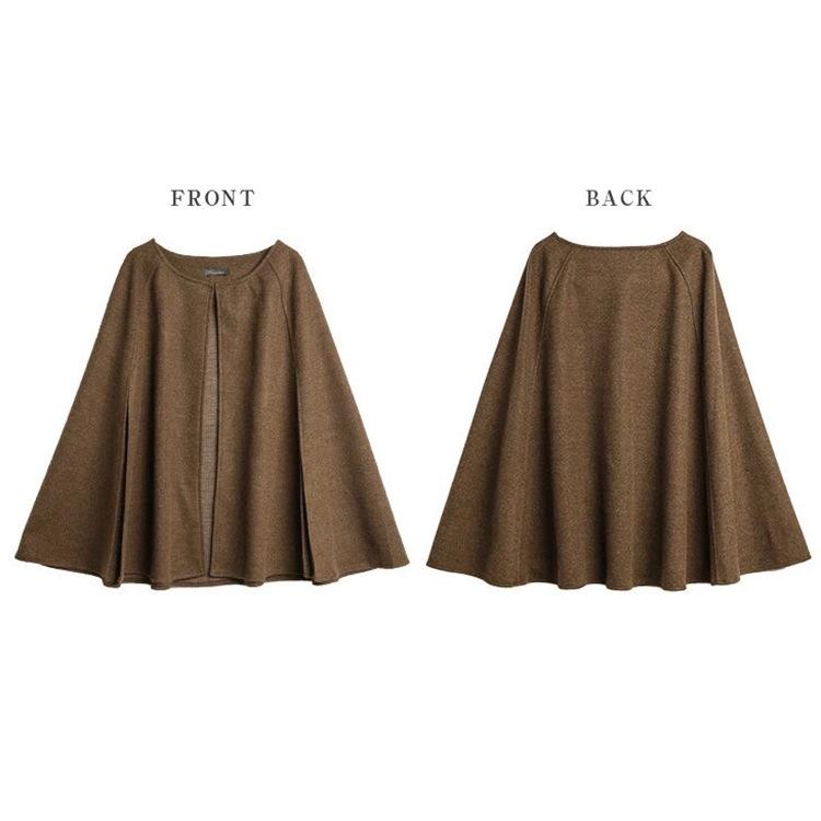 Women's Autumn Versatile Wool Coat and Shawl