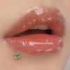 Lip Stud Drip Oil Sparkling Lip and Ear Cartilage Piercing Jewelry, 16g Internal Thread, New