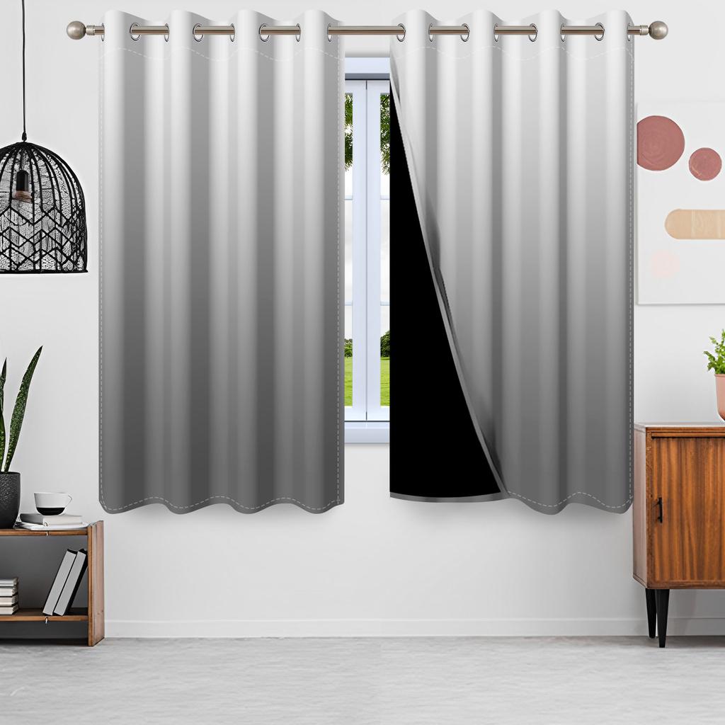 Moderne Kleurverloop Gordijnen Meerdere Opties Minimalistisch Slaapkamer Woonkamer Decoratieve Raambekleding Gordijn Lichtblokkerend Voor Ruimte Polyester