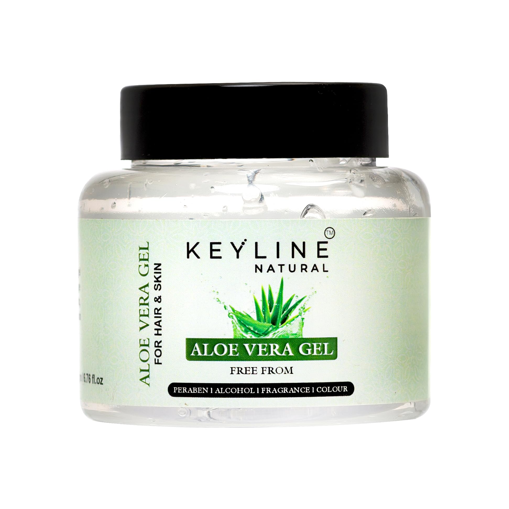 Keyline Natural Aloe Vera Gel For Face, with Natural Aloe Vera and Hair
