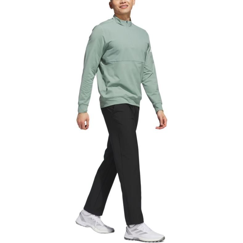 Adidas Ultimate365 Tour Fashionable Versatile Skin-Friendly Pullover Sweatshirt Men Sweatshirt Silver-Green JN9147