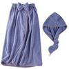 Women's Plus Size Coral Fleece Bathrobe Towel - Soft, Absorbent, No-Shed, Korean Style