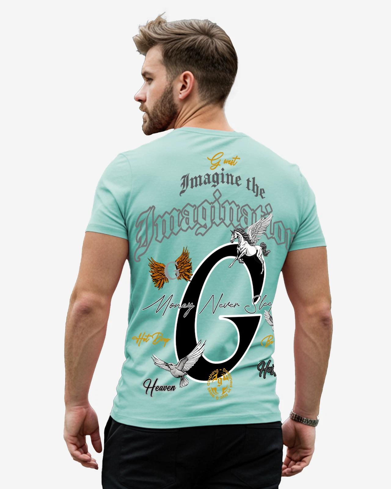 G West Regular Fit Money Never Sleeps T Shirt - Gwpbast5046 - 6 Colors M