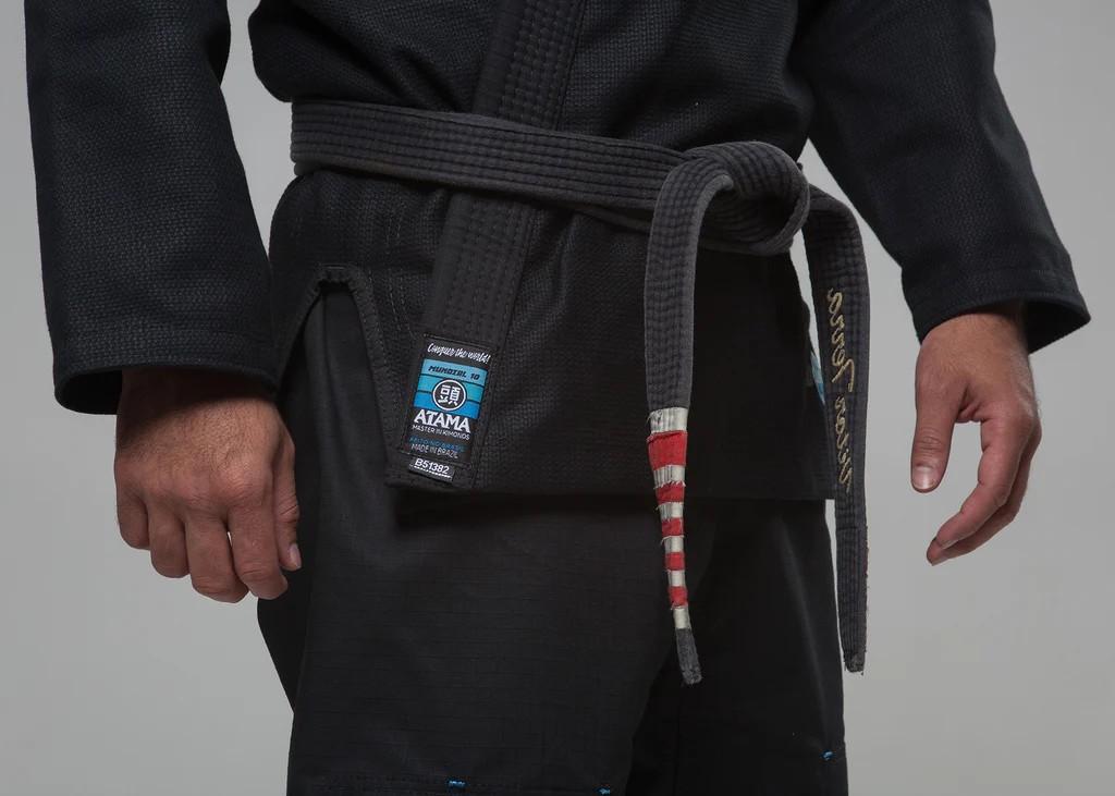 Atama Gi / Kimono BJJ Herren Mundial Schwarz A1