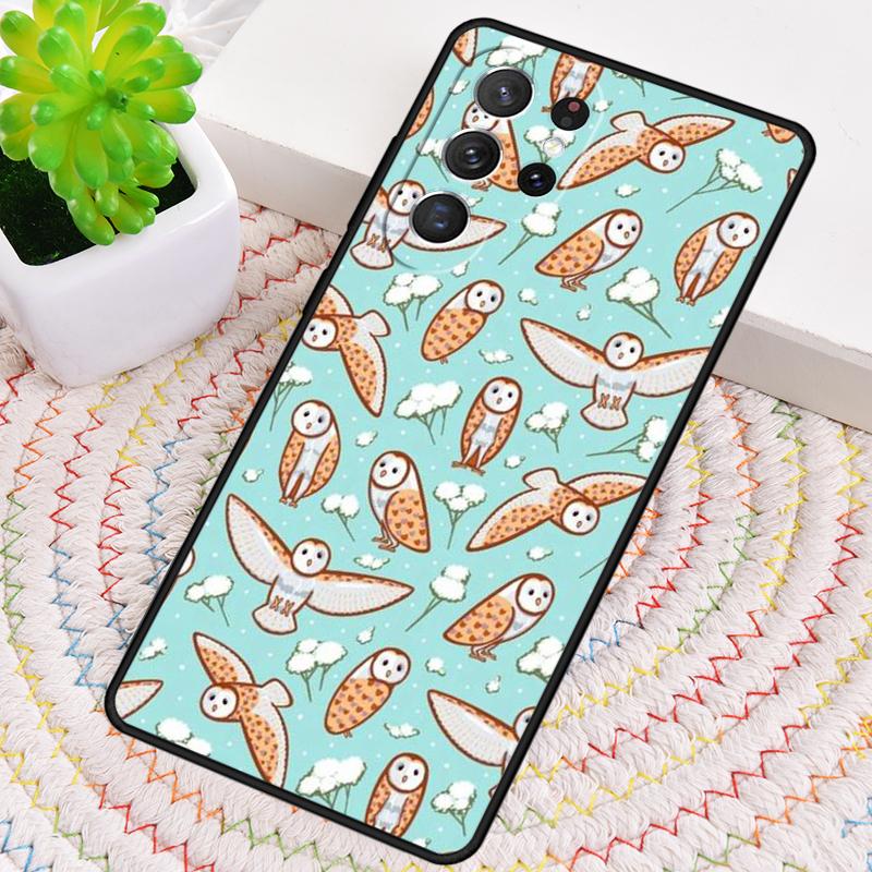 Cute Owls Phone Case for Samsung Galaxy Note 10 Pro S26 Ultra S23 S24 FE S25 S21 S22 PLUS Shockproof Cove