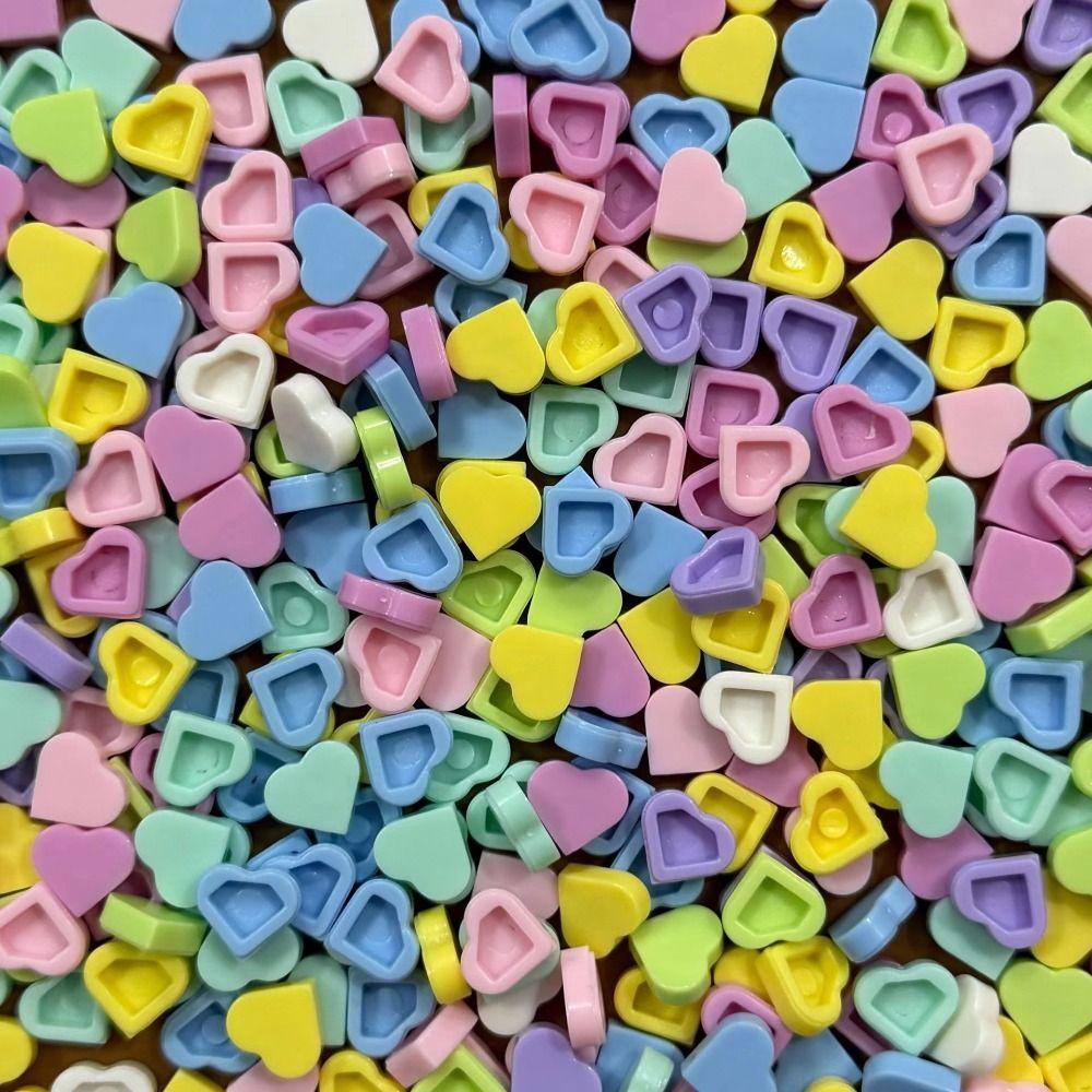 100g Crunchy Heart Brick Particles Slime Fillers Stuffing Building Blocks Kids Adult