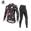 XINTOWN Womens Cycling Jersey Set Long Sleeve Bike Riding Outfit