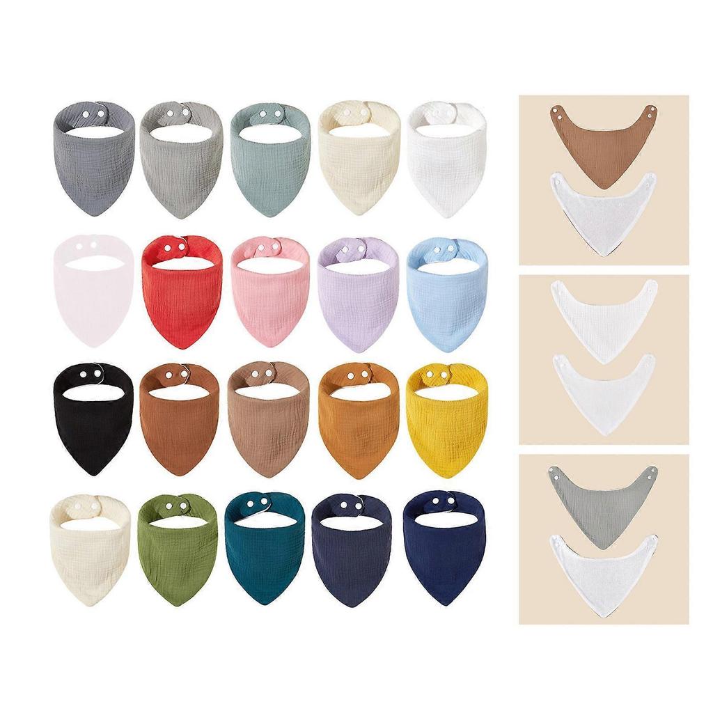 Baby Bandana Dribble Bibs Drooling Bibs Boy Girls Teething Bibs Cotton Baby Bibs for Newborn & Toddlers Soft Absorbent
