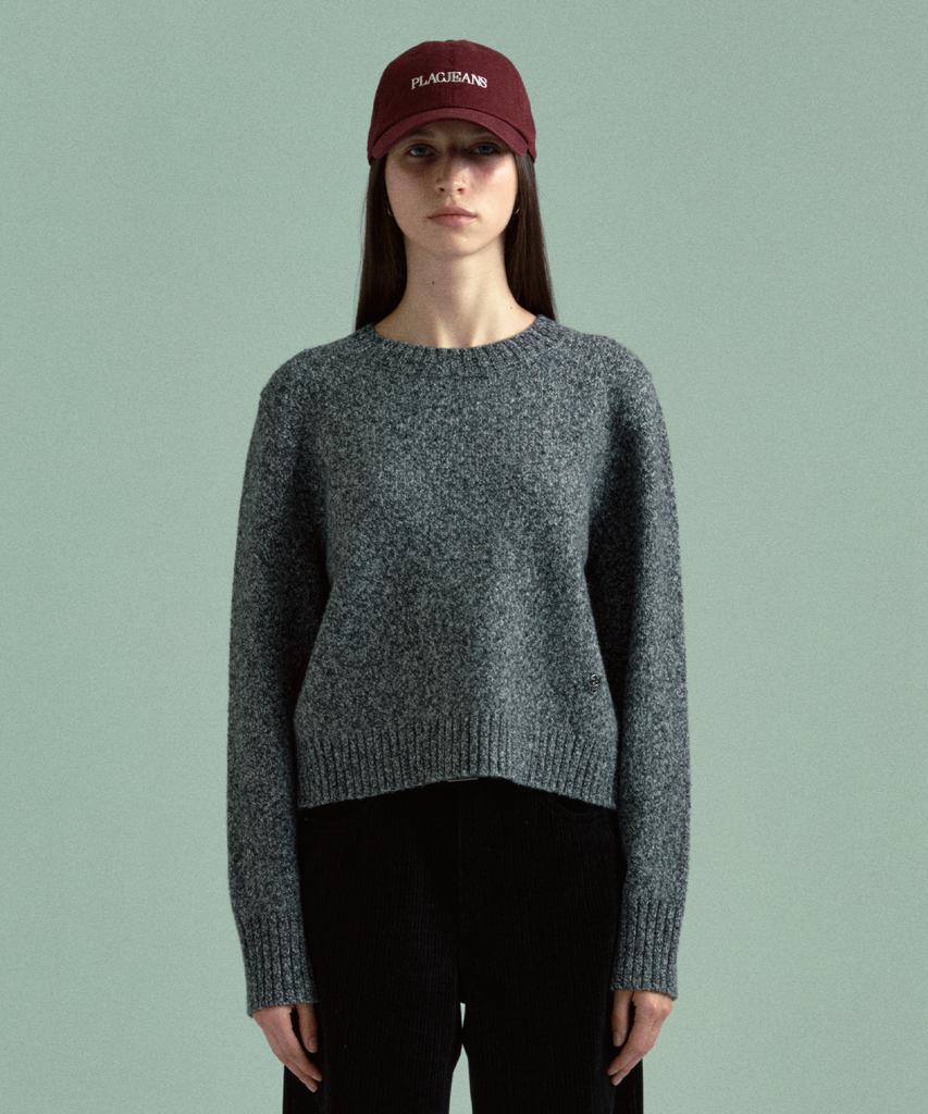 PLAC WOMEN Rws Wool Round Neck Knit Charcoal