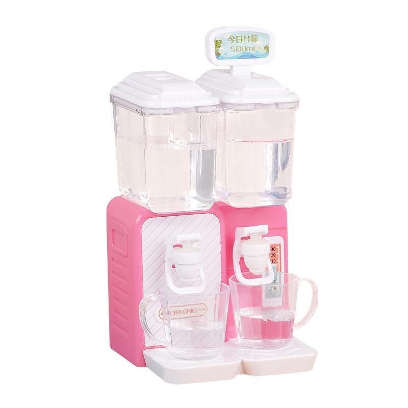 Mini Simulation Water Dispenser Drinkable Water Summer Toy Direct Drinking Machine Beverage Machine Play House Doll House Model Ornament