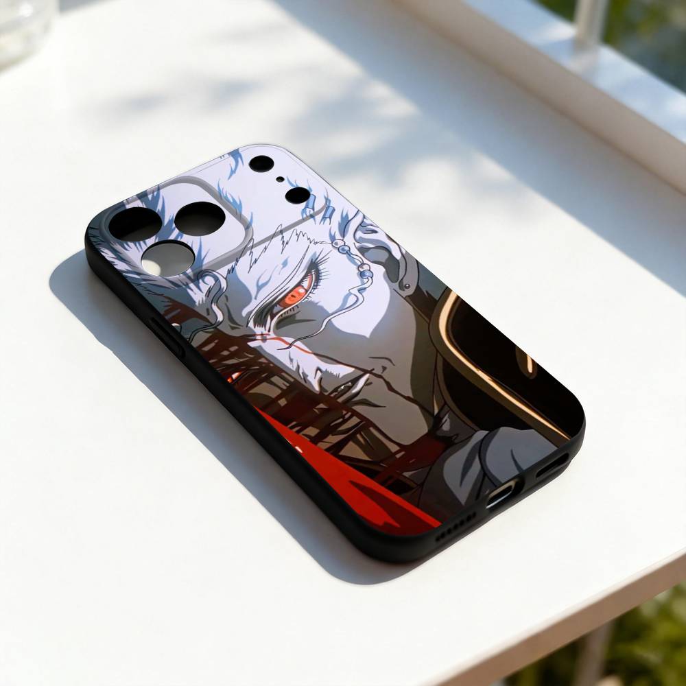 Comics Vampire H-Hunter D For iPhone 17,16,15,14,13,12,11,Pro,Max,Plus,E,SE4,Air,Mini Black Soft Cover Phone Case