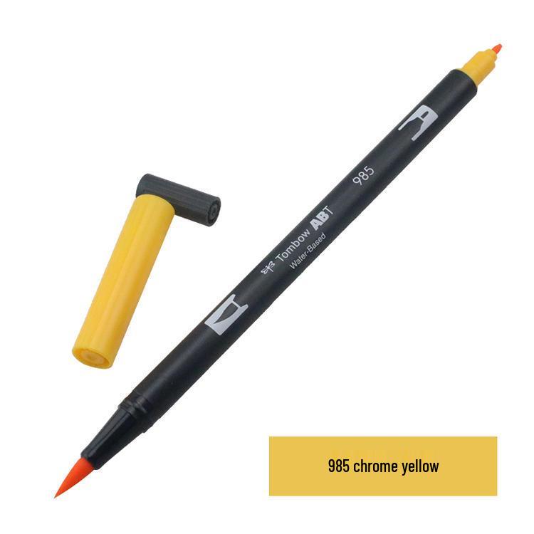 Tombow ABT Warm Color Double-Ended Watercolor Brush Pen for Students