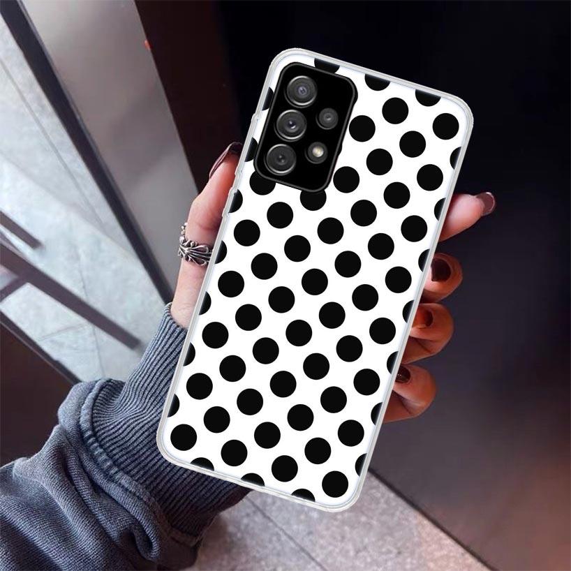 

Creative Design Polka Dot Phone Case For Samsung Galaxy A17 A57 A37 A16 A26 A36 A56 A15 A25 A35 A55 A14 A13 A54 A53 A34 A24 A33 Samsung A57