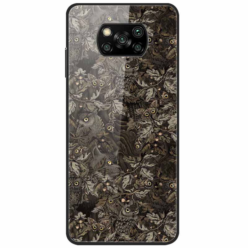 Etui na Poco X3 Pro Modne Urocze Szkło Hartowane Luksusowe Pokrowce Coque dla Xiaomi Poco X3 NFC Etui PocoX3 X 3 Zderzak Ochronny