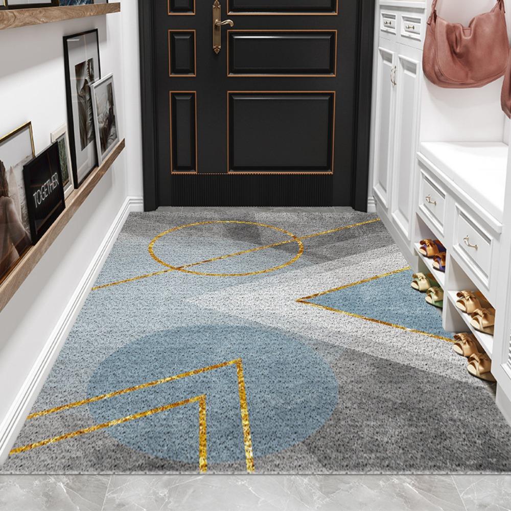 Simple Entry Can Be Cut Silk Ring Floor Mat Carpet Household Entrance Wear-resistant Pvc Mat