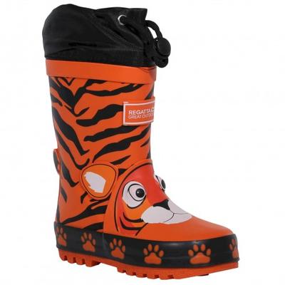 Ghete Wellington cu imprimeu Tiger Mudplay pentru copii/copii