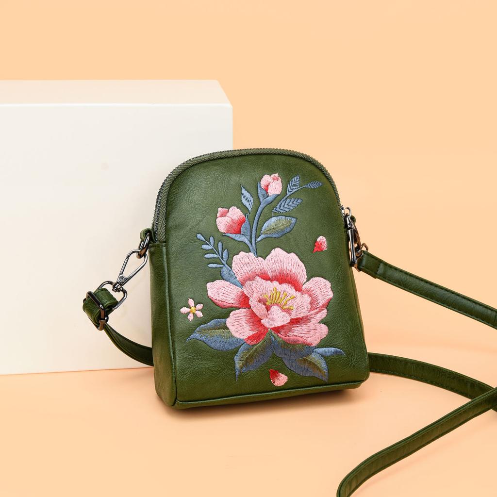Embroidered Small Bag Chinese Style Single Shoulder Crossbody Mobile Phone Coin Purse Bag