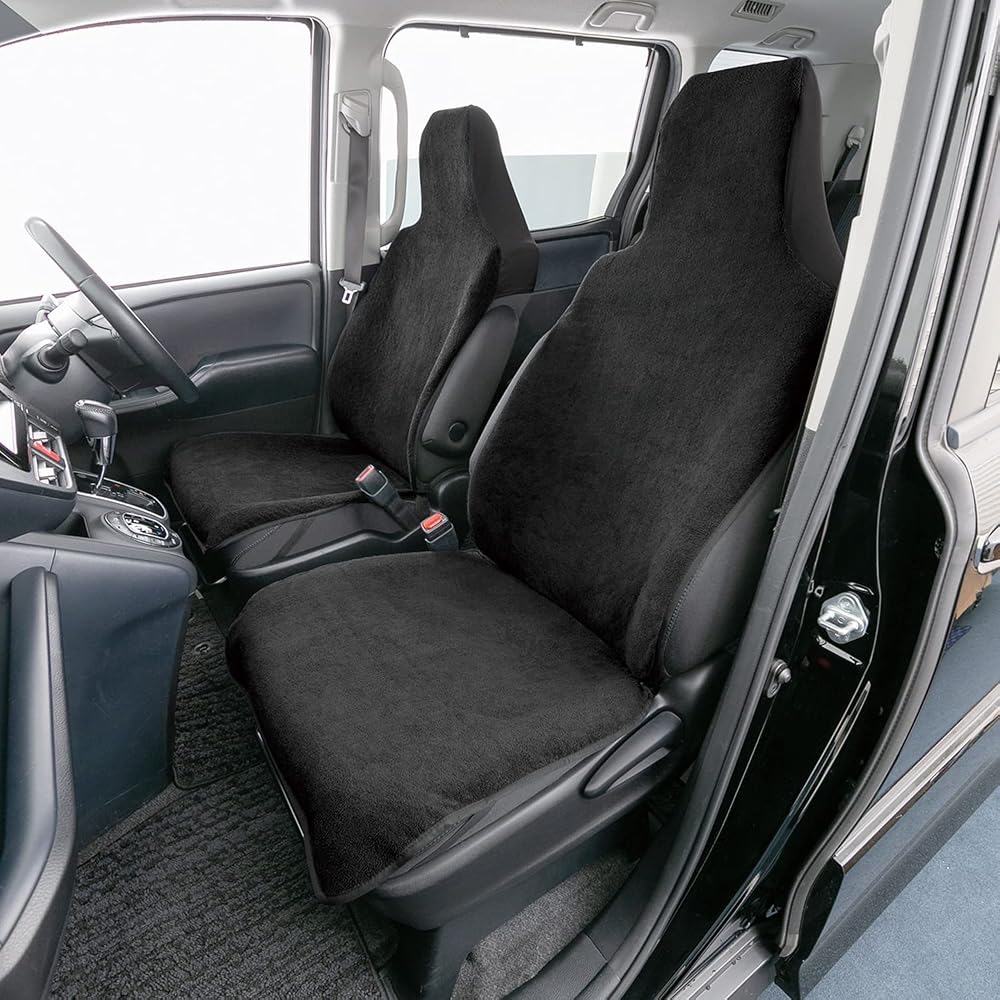 Bonform Seat Cover Water Absorbent Waterproof Front Seat Black 4042-10BK