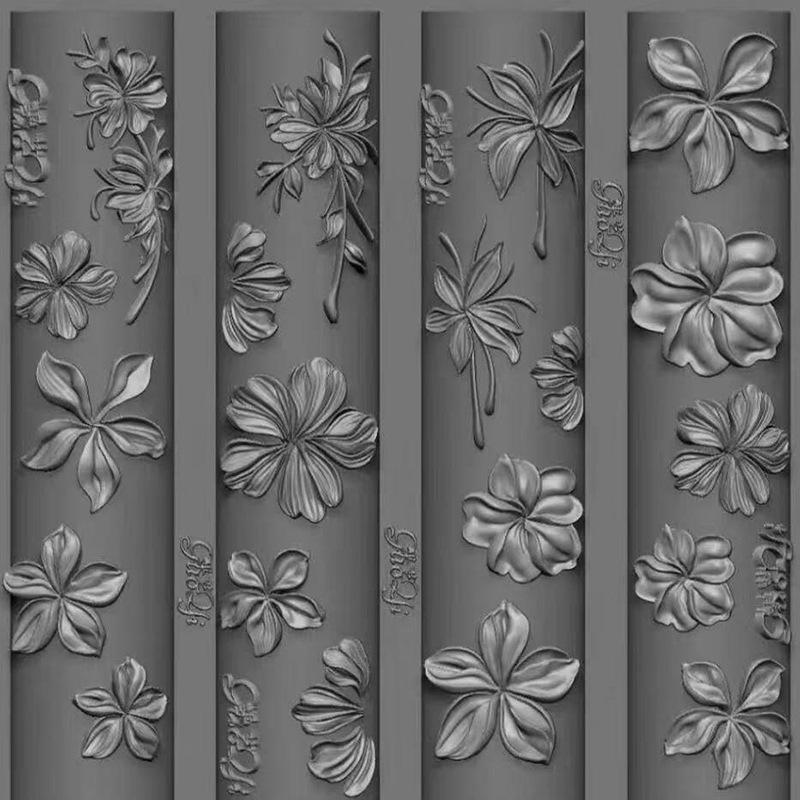 Embossed Ice Flower Nail Art Silicone Mold for Easy Demolding - DIY Resin Nail Polish and UV Gel Accessories