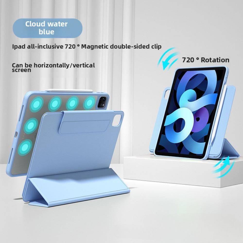 Magnetic Detachable Rotating Clear Case for 2025 iPad Air 7 11 Pro 10.9 Inch Tablet Protective Cover