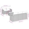Vidaxl 6-Cz. Garden Furniture Set With Cushions, Black Poly Rattan
