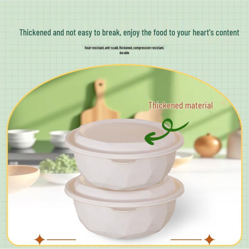 Einweg biologisch abbaubare runde Mahlzeitbox aus Maisstärke