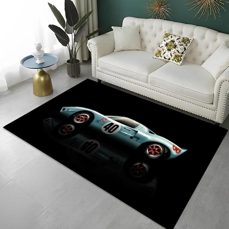 G-Gulf Motorcycle Carpet Garage Mat Decor Carpet For Living Room Sofa Bedroom Area Rugs Kitchen Washroom Anti-slip Carpet