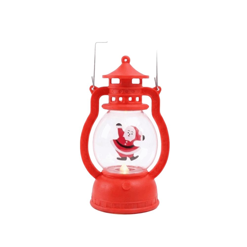 Durable Christmas Wind Lamp Santa Claus Desktop Christmas Lamp Christmas Lantern Window Display