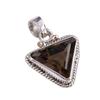 Natural Smoky Quartz Gemstone Handmade 925 Solid Silver Gift Pendant 1.25" E2t77