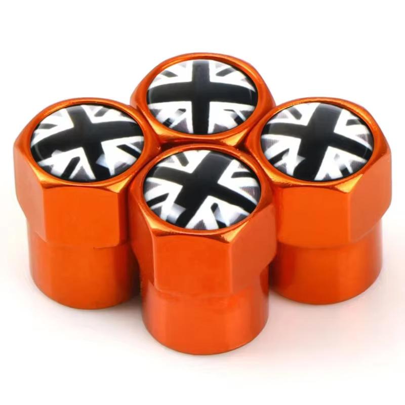 4 st Bilhjul Däckventil Stam Luftventilkåpor För MINI COOPER S JCW F56 F55 F60 R55 R56 R58 R60 R61 Auto Exteriörtillbehör