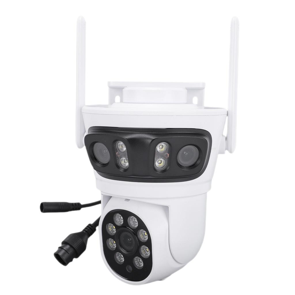1080P Triple Lens Outdoor Security Camera 360 Deg Panoramic WiFi AI Motion Detection 2 Way Talk Waterproofing with APP