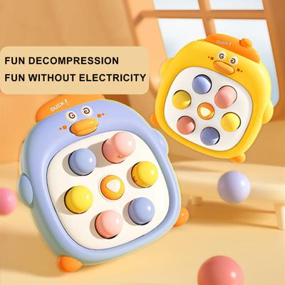 Whack-A-Mole Toy for Kids Colorful Lovely Cartoon Gopher Hammer Knock Toy Parent-child Interactive Hand-eye Coordination Sensory Toy for Baby
