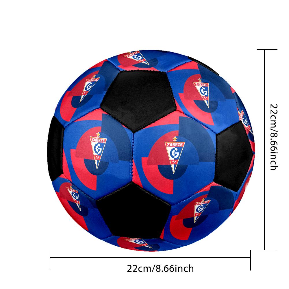 MĂRIME 5 Mingea de Fotbal Górnik Zabrze Colorată Pentru Toate Vârstele Cusută la Mașină PVC Gata de Competiție Durabilă cu Salt Ridicat