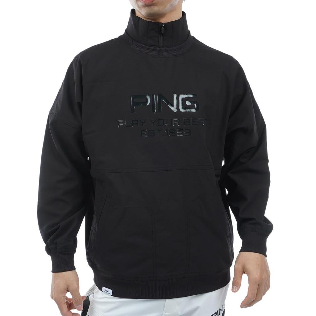 3WAY Full Zip Blouson Antibacterial and Golf Outerwear LL [Pin Apparel] Men's (removable Sleeves, Deodorizing) / / 621-4120201 010_Black