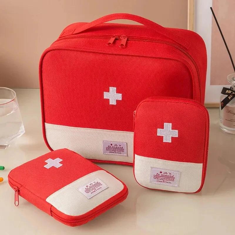 3Pcs Portable Multifunctional Medical Storage Bag – Camping & Travel First Aid Kit Organizer, Home & Outdoor Pill Case