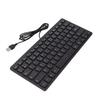 Vbestlife Russian Keyboard, French Keyboard, German Keyboard, 78-Key Wired USB Computer Keyboard Mute Ultra-Thin Mini Keyboard (French)