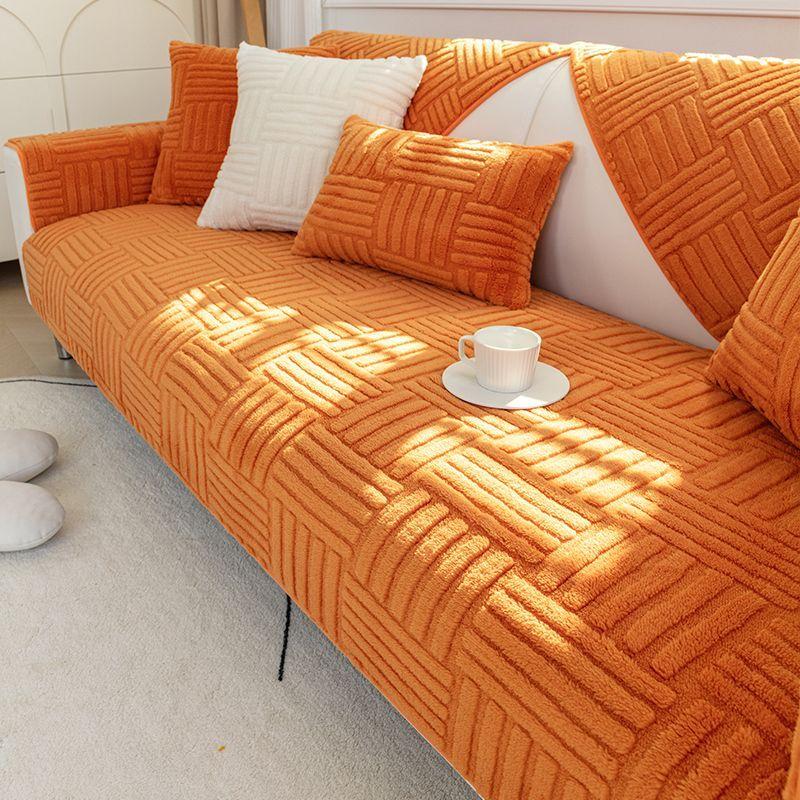 Warm Brushed Covers Slipcovers Sofa Towel Universal Non-slip Couch Cover for Living Room Decorative Sofa
