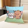 Cute Bubu Dudu Love Printed Pillow Cover Cushion Case Simple Sofa Pillow Case No Pillow Core