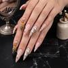 Spooky Ghost Nail Decals Halloween Art Stickers, Flower Skull Spider Web Self-Adhesive Accessories Manicure Decals, DIY Supplies for Women Girls