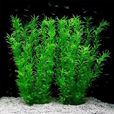 38cm Aquarium Plastic Planten Zachte Kunstmatige Vis Tank Decor Laag Onderhoud voor Zoetwater/Zoutwater Tank Aquascaping Ornament