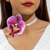 Charm Phalaenopsis Collarbone Chain High-end Flower Choker Exquisite Flower Necklace  for Gifts