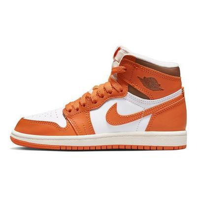 Air 1 High OG PS Starfish Kids Sneakers Orange White Cacao-Wow CU0449-101
