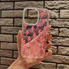 Full Screen Red Cartoon Lightning Phone Case For IPhone 17 16 15 14 13 12 11 ProMax Air Plus Trendy Clear Cover Protective Shell