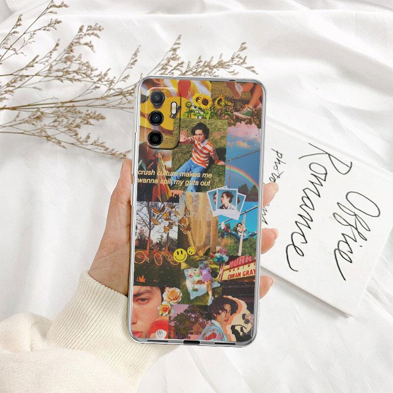 IK24 Conans Grays Transparent Phone Case for Samsung Galaxy A04 A04S A14 A23 A34 A54 M23 M33 M52 M53