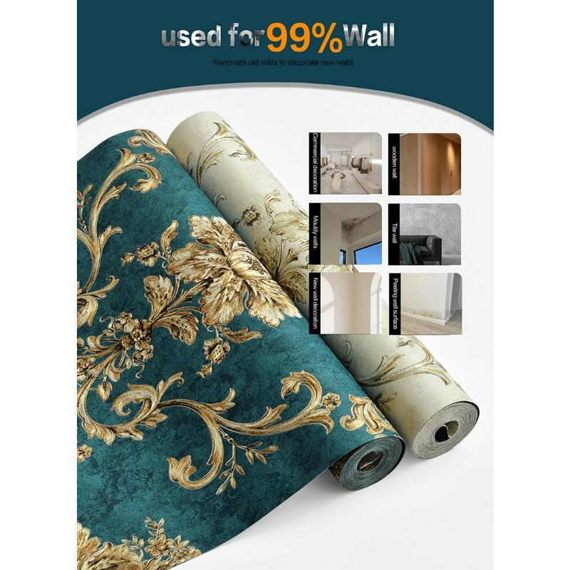 Simple Fine Embossed Self-adhesive Wall Sticker Three-dimensional Concave-convex Texture Roll Wallpaper Store Home Improvement Wall Decoration Sticker