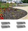 Bordure de Jardin en aluminium ultra solide - ICH-ZAPFE.DE - Hauteur: 10 cm - Longueur: 1 m
