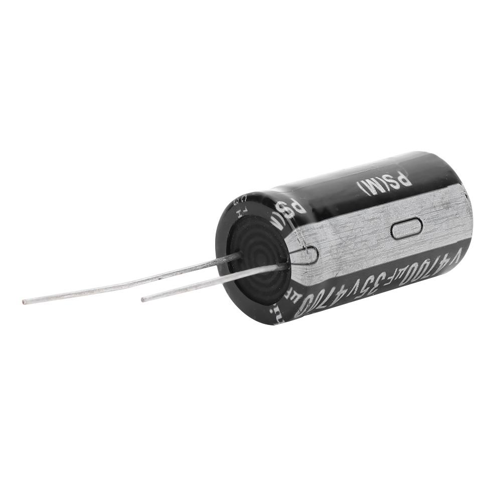 10 Pcs Black 35V 4700microfarad Aluminium Electrolytic Capacitor Standard Terminal 18 x 30mm
